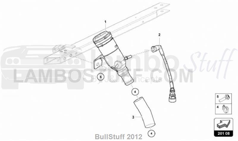2018 Lamborghini HURACAN PERFORMANTE COUPE ENGLAND FUEL FILLER NECK (201.08.00)